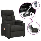 vidaXL Massagestoel elektrisch stof zwart, Sport en Fitness, Massageproducten, Verzenden, Nieuw