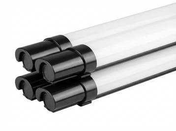 4x LED TL Armatuur | 120cm | Batten | 36W | IP65 | Zwart, Ophalen of Verzenden