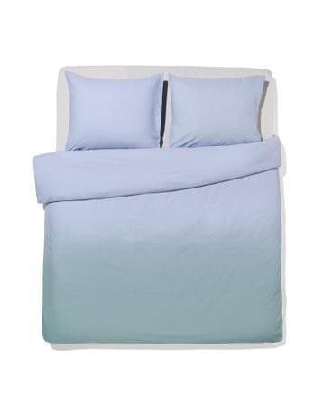 HEMA Dekbedovertrek 200x200/220cm zacht katoen kleurverloop, Verzenden, Nieuw, Groen
