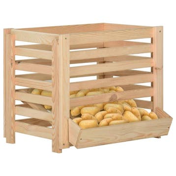 vidaXL Aardappelkist 60x40x50 cm massief grenenhout, Verzenden, Nieuw