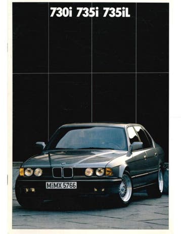 1987 BMW 7 SERIE BROCHURE NEDERLANDS, Nieuw, BMW, Author