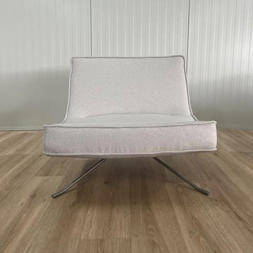 NIEUW GESTOFFEERD Ligne Roset Pop Fauteuil + GARANTIE, Design Fauteuil Stoel Ligne Roset, Nieuw, 75 tot 100 cm, Ophalen of Verzenden