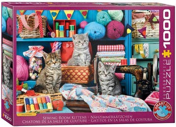 Kittens in the Sewing Room Puzzel (1000 stukjes) |, Verzenden, Nieuw