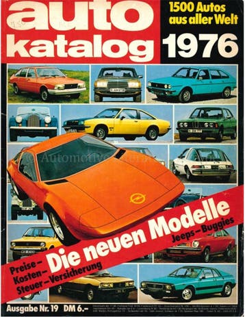 1976 AUTO KATALOG DUITS 19, Boeken, Nieuw, Author