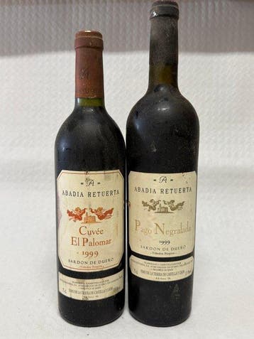 1999 Abadia Retuerta, Cuvée El Palomar & 1999 Pago Negralada, Nieuw