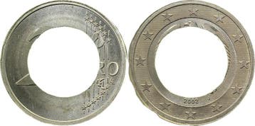 Duitsland 2 Euro 2002 J Fehlpraegung nur Ring gepraegt! J..., Verzenden