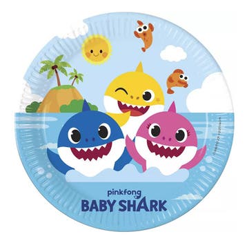 Bordjes Baby Shark (8st), Ophalen of Verzenden, Nieuw