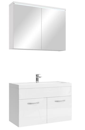 Badkamermeubel Set Paso 02 80 x 40 cm Wit Badmeubel, Huis en Inrichting, Verzenden, Nieuw, Wastafelkast
