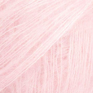 DROPS Kid-Silk Uni Colour - 72 pastelroze - Mohair Garen, Ophalen of Verzenden, Nieuw