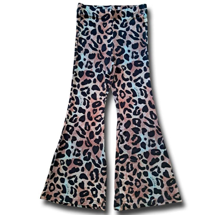 Leopard Flared Broek, Kinderen en Baby's, Kinderkleding | Maat 134, Broek, Meisje, Nieuw