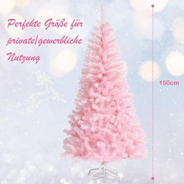2dekans | Coast Kunstkerstboom Roze – 75 x 75 x 150 cm – Met, Diversen, Ophalen of Verzenden, Zo goed als nieuw