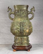 Vaas - Brons - China - archaïsch hu vessel