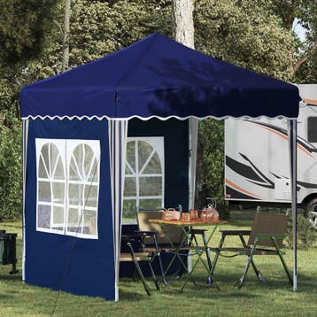 vidaXL Pop-up partytent 195 x 195 x 245 cm Blauw Oxford Stof, Verzenden, Nieuw, Partytent