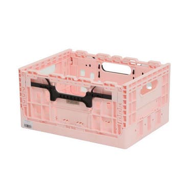 Wicked Smart Crate Licht Roze met zwarte grepen, Fietsen en Brommers, Fietsaccessoires | Fietsmanden, Verzenden, Nieuw