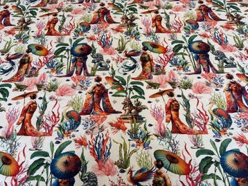 GCFabrics Exclusive – Artistieke katoenen stof Ocean