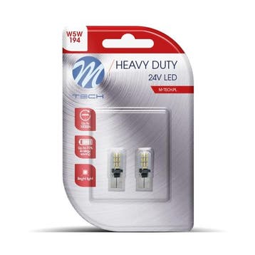 M-Tech LED W5W 24V - Heavy Duty - 20x Led diode - Canbu..., Verzenden, Nieuw
