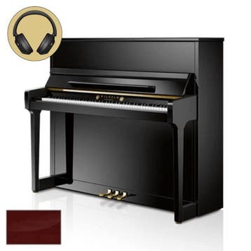 Wilhelm Schimmel W 123T TwinTone MP messing silent piano, Nieuw, Bruin, Piano