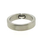 Pequignet bicolor stalen ring met geelgoud, Sieraden, Tassen en Uiterlijk, Gebruikt, Overige kleuren, Ophalen of Verzenden, 17 tot 18