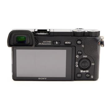 Sony A6000 Camera Body Zwart (Occasion) - 3620 Opnamen, Ophalen of Verzenden, Zo goed als nieuw, Bodydop, Sony