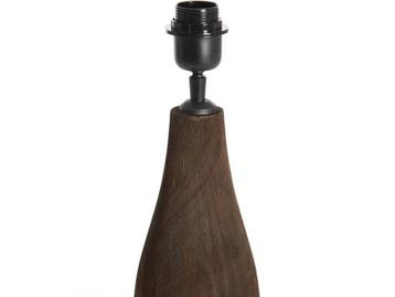 Light & Living Trapino - Tafellamp - Hout - Ø13x32cm - Bruin, Verzenden, Nieuw