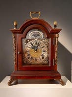 Klok - Warmink WUBA Moon Phase Mantel Clock - Antiek Hout -, Antiek en Kunst, Antiek | Klokken