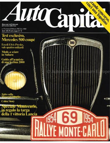 1982 AUTOCAPITAL MAGAZINE 01 ITALIAANS, Nieuw, Author