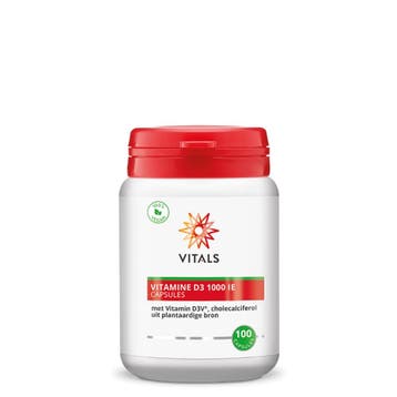 Vitamine D3 1000ie - 25 mcg (cholecalciferol), Sport en Fitness, Ophalen of Verzenden, Nieuw