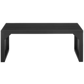 Hocker/zitbank Ribb, lamellenlook, belastbaar tot 350 kg, Verzenden, Nieuw