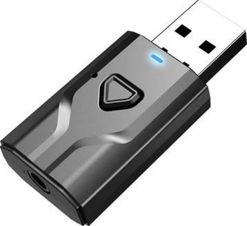 2 in 1 USB Bluetooth 5.0 Zender en Ontvanger - Bereik tot 15, Audio, Tv en Foto, Ophalen of Verzenden, Zo goed als nieuw