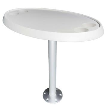 Ovale Boottafel Set 46x76cm Wit Inclusief Quick Release Tafe, Ophalen of Verzenden, Nieuw