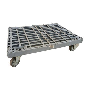 Dolly kunststof 800x600x180 mm, 450kg, 2x zwenkwiel 2x, Ophalen of Verzenden, Overige typen, Emtrade NL