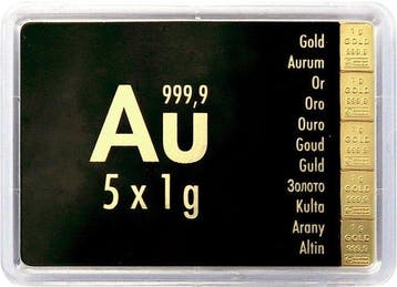 5 gram - Goud .999 - ESG / Valcambi SA - Met certificaat