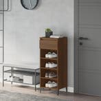 vidaXL Schoenenrek 40x36x105 cm bewerkt hout bruin, Verzenden, Nieuw