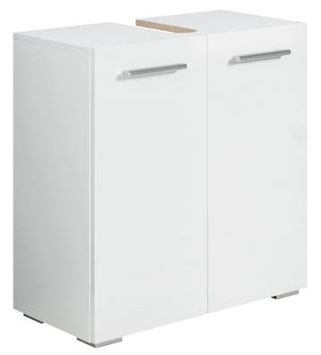 Wastafelkast Jupiter 60 x 30 x 60 cm Mat wit Badkamerkast, Verzenden, Nieuw, Wastafelkast