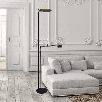 2dekans | Vloerlamp woonkamer industrieel Turound LED 2663ZW, Ophalen of Verzenden, Zo goed als nieuw