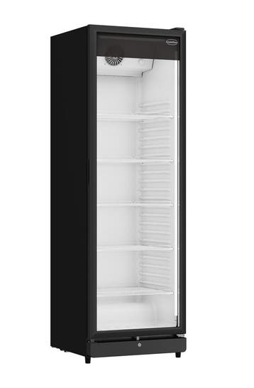 Combisteel Koelkast PIB-360R | 1 Glasdeur | Zwart | +1°C/+9°, Witgoed en Apparatuur, Ophalen of Verzenden, Nieuw