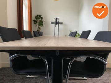 Vergadertafel - Ahrend 320x100 - Mehes - Bestaand uit 2 blad, Vergader- of Presentatieruimte, Ophalen of Verzenden, Gebruikt, Tafel
