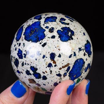 Prachtig - Uiterst zeldzaam mineraal - Blauwe azuriet in