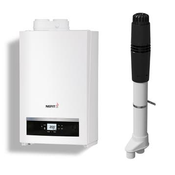 Combi-deal Nefit Trendline II HRC 30 CW5 + Dakdoorvoer, Nieuw