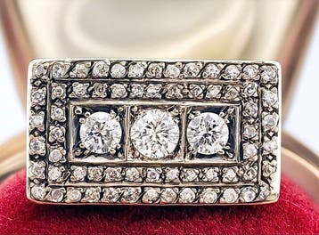 Ring - 18 karaat Geel goud Diamant (Natuurlijk), Nieuw