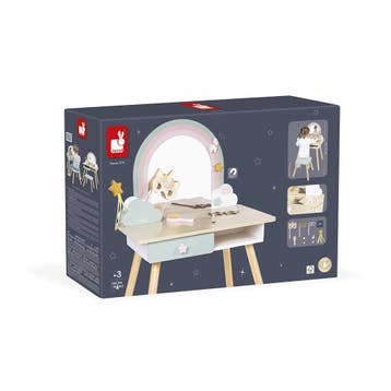 Janod Unicorn - Houten make-up tafe van €99,99 voor €99,90, Ophalen of Verzenden, Nieuw