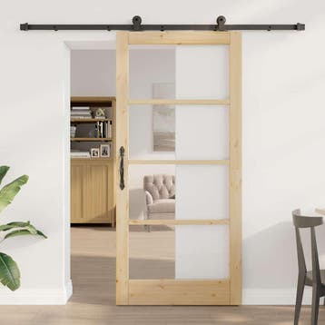 vidaXL Schuifdeur ORKDAL Naturel 93 x 202 cm, Verzenden, Nieuw