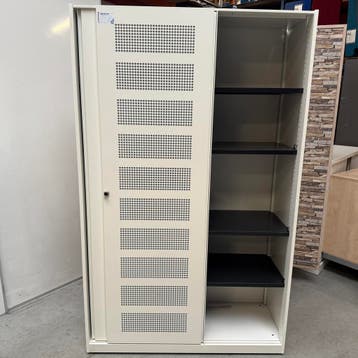 Ahrend akoestische metalen schuifdeurkast - 195x120x45 cm, Ophalen of Verzenden, Nieuw