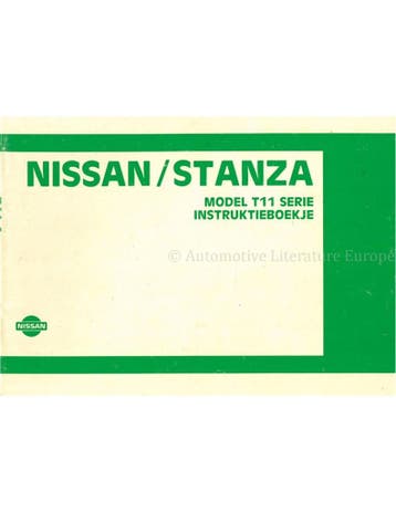 1984 NISSAN STANZA INSTRUCTIEBOEKJE NEDERLANDS