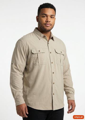 AYACUCHO Casual overhemden Heren maat L Beige Vintage, Ophalen of Verzenden, Nieuw, AYACUCHO
