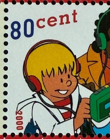 Nederland 2000 - Blokje Sjors en Sjimmie met zeldzame, Gestempeld
