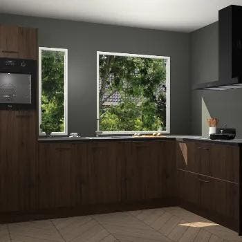 Noten keuken Cannes 72137, Huis en Inrichting, Keuken | Complete keukens, Verzenden, Nieuw