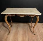 Middentafel - Brons, Marmer - Salontafel van verguld brons