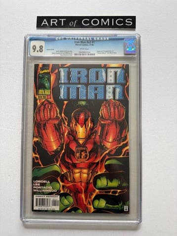 Iron Man (Vol. 2) #1 - Variant cover - CGC 9.8 - Origin and, Nieuw