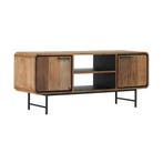 *WOONWINKEL* DTP Home Evo Tv-meubel Teak Met Ronde Hoeken 14, Huis en Inrichting, Kasten | Televisiemeubels, Verzenden, Nieuw